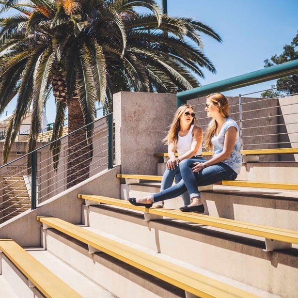 AIFS-Studieren-im-Ausland-USA-Personen-Stadion-Palmen-Sonne-Sommer-Universität