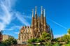 Die Basilika Sagrada Familia in Bareclona, Spanien.