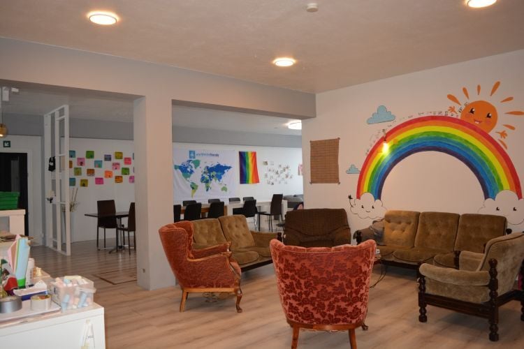 Der Wohnbereich in der Unterkunft beim Freiwilligenprojekt Forest and Beach in Island mit AIFS