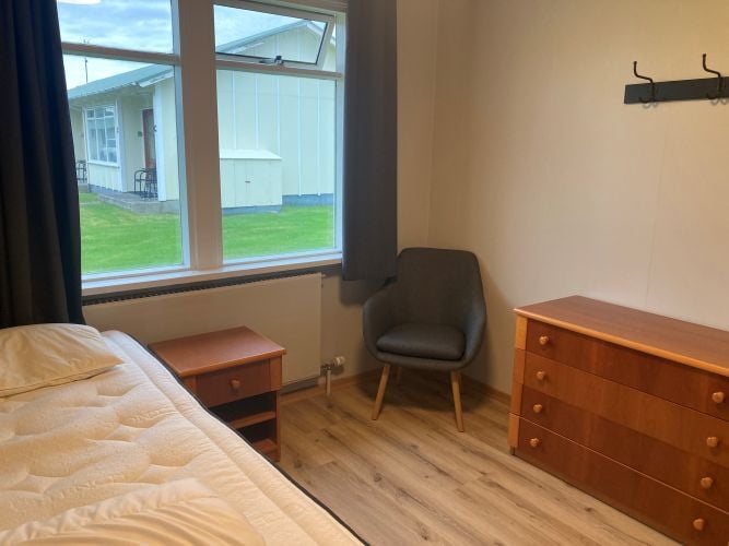 Einzelzimmer in der Unterkunft beim Freiwilligenprojekt Organic Farming in Island mit AIFS