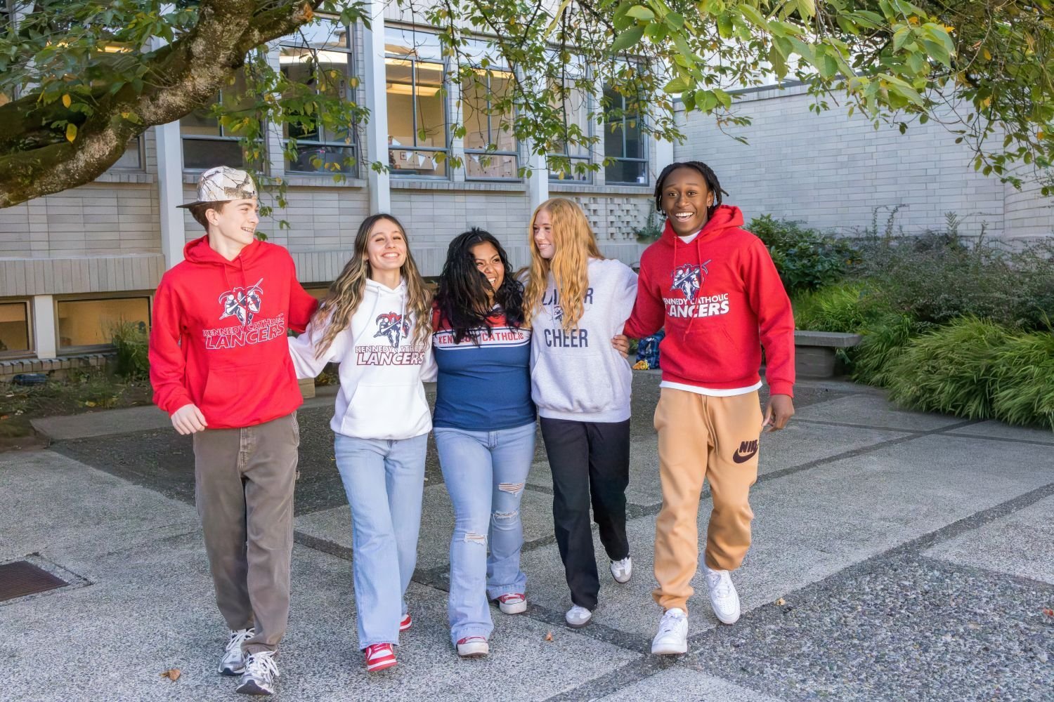 Schüler und Schülerinnen während eines High School Aufenthaltes.