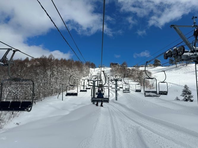 Skilift beim AIFS Winter Work in Japan Programm