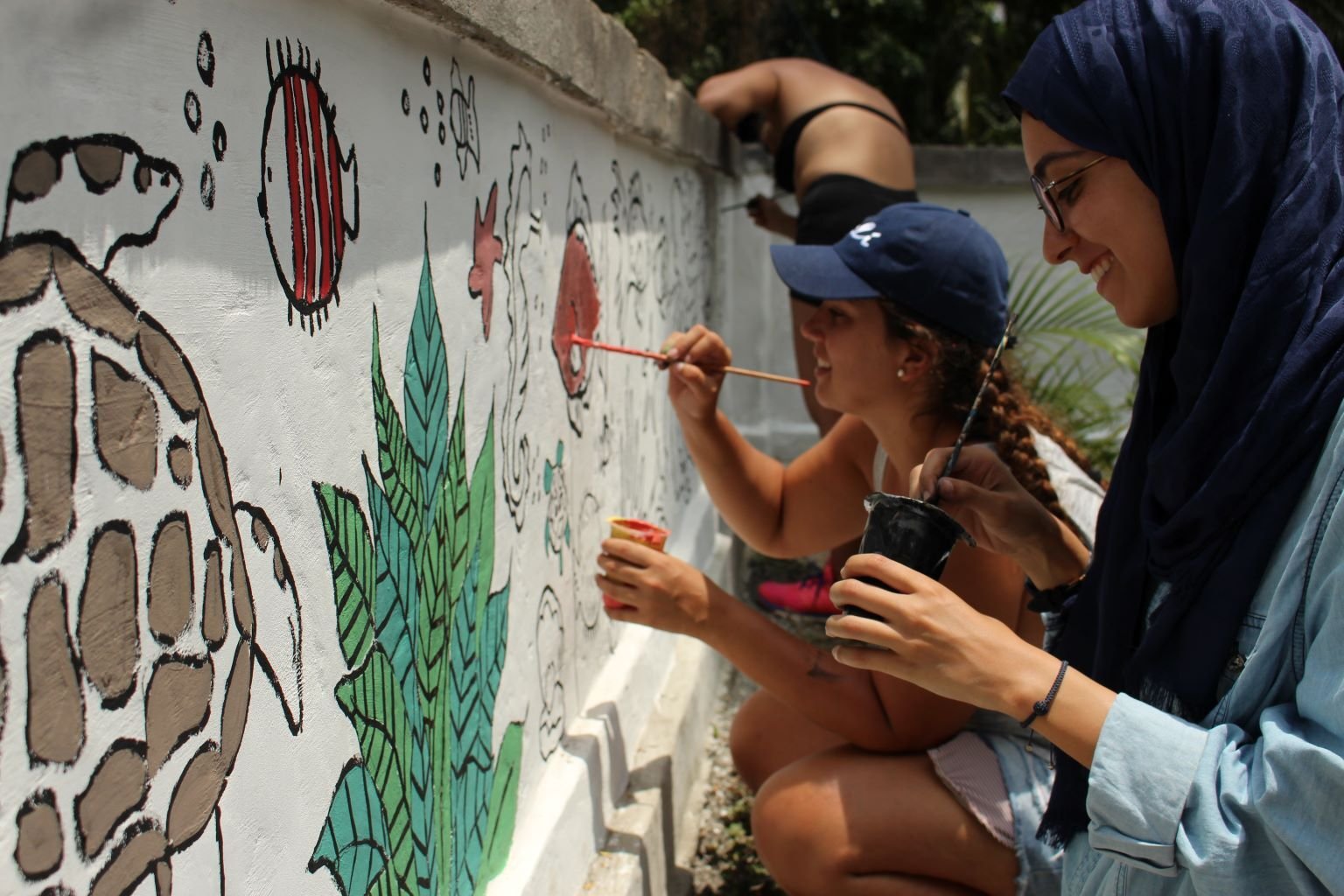Volunteers im Freiwilligenprojekt Renovation and Construction in Bali mit AIFS