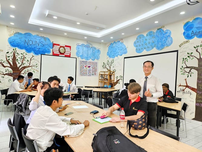 Ein Klassenraum beim Freiwilligenprojekt English Teaching in Vietnam