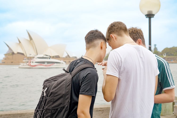 Schüler bei den Orientation Days in Sydney mit AIFS