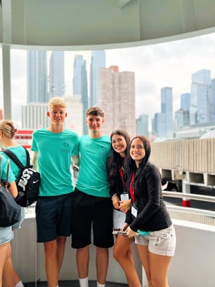 Schülerinnen und Schüler während der Orientation Days in New York mit AIFS
