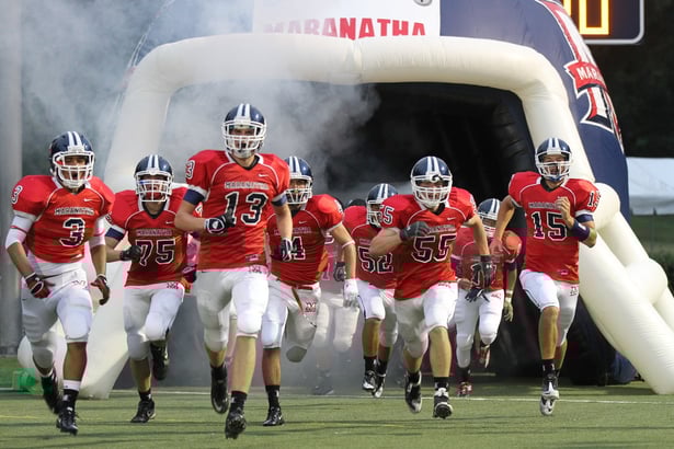 Football Team an der Maranatha High School in den USA