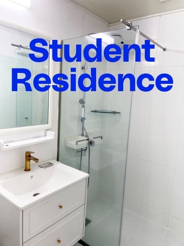 Badezimmer in der Student Residence bei der Sprachreise in Südkorea mit AIFS