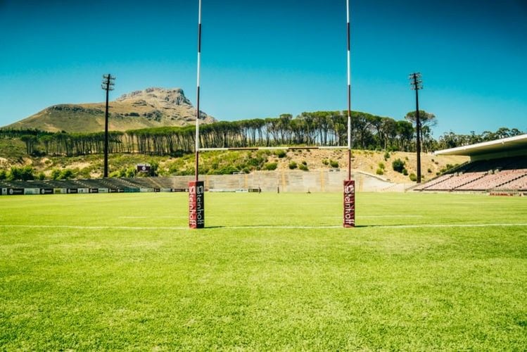Sportplatz an der Stellenbosch Universität in Südafrika