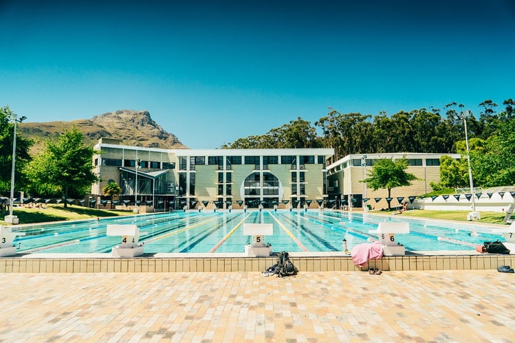 Pool während des Auslandssemesters an der Stellenbosch Universität in Südafrika