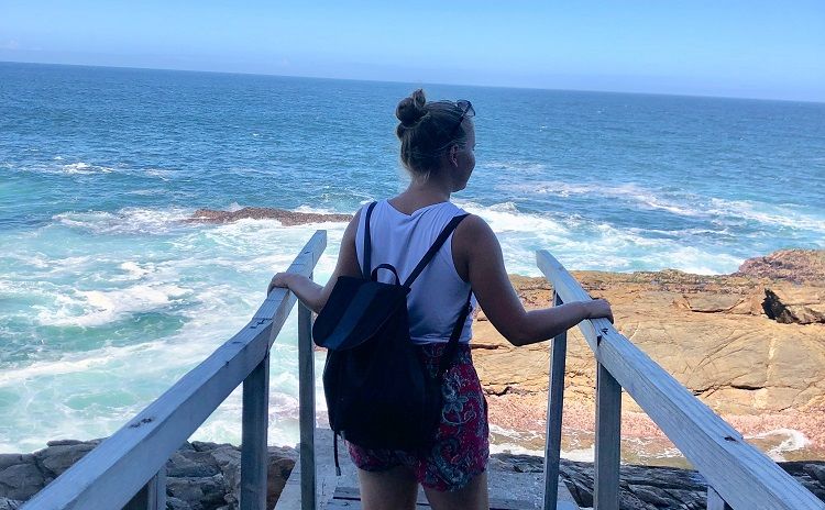 Larissa beim Auslandsstudium in Südafrika