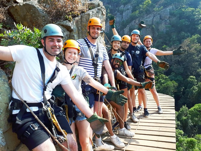 Zipline Abenteuer in Eswatini mit AIFS