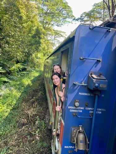 Teilnehmende des AIFS Round Trips auf dem Weg nach Ella