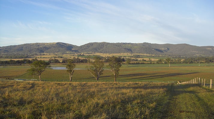 Natur einer Ranch in Australien
