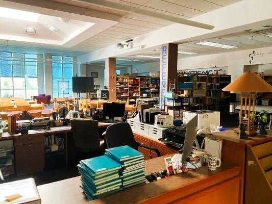 Bibliothek an der Gilbert School beim Schüleraustausch in den USA