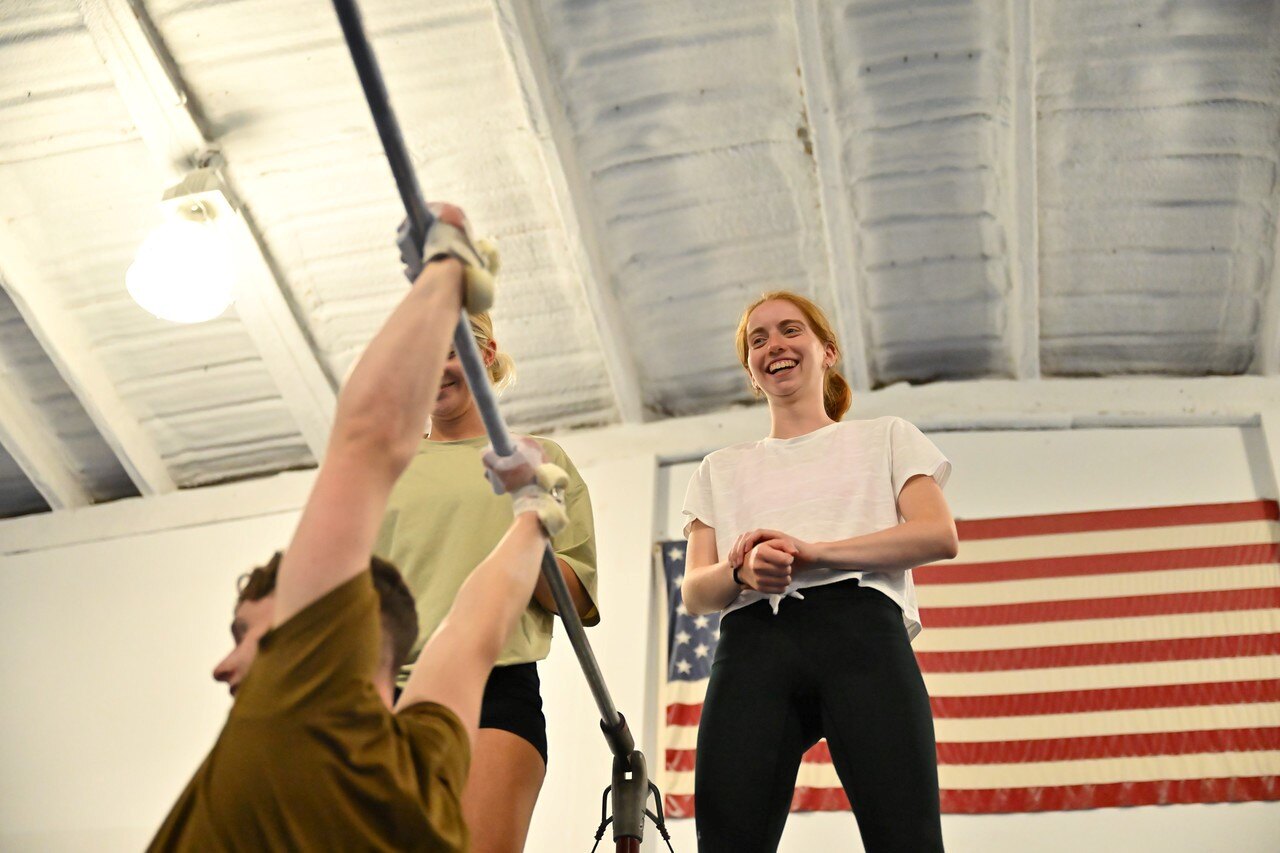Anna beim Staff Training im International Gymnastics Camp in den USA