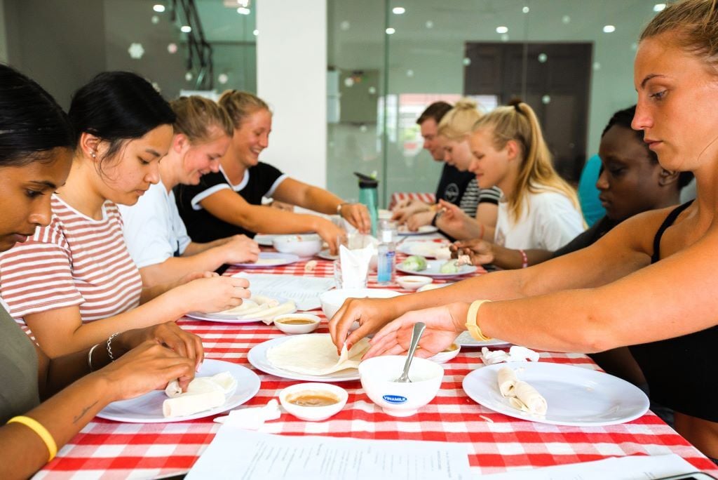 Cooking Class in Vietnam bei der Culture Week der Freiwilligenarbeit